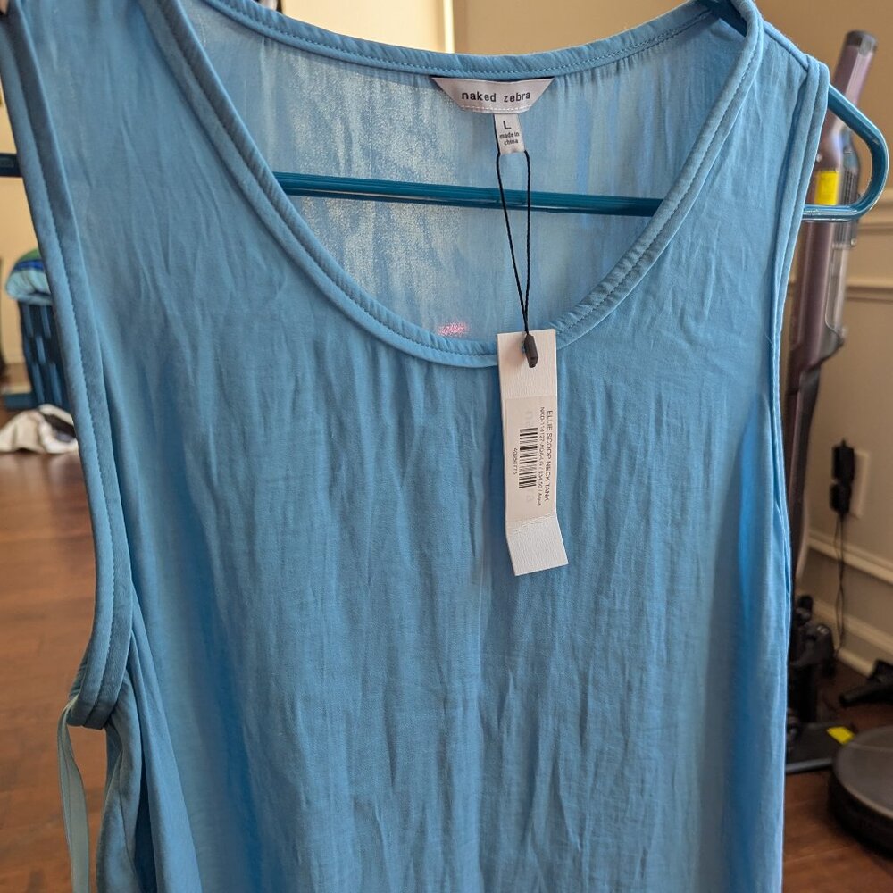 Naked Zebra -Elle scoop neck Tank